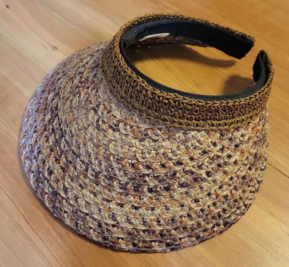 石田製帽　ブラウン帽子　サンバイザー　日本製