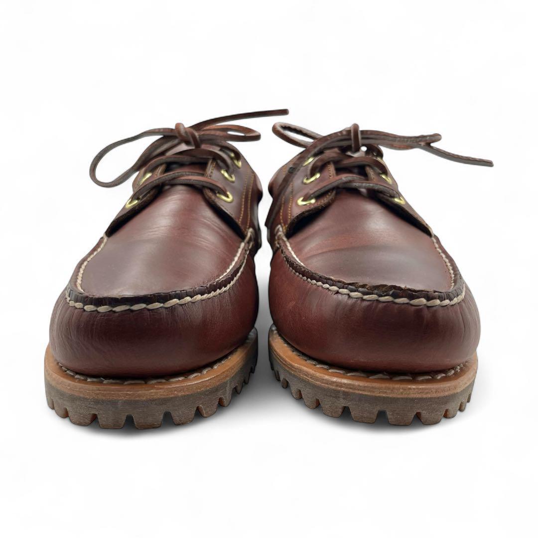 【美品】 ティンバーランド スリーアイ 27cm ヴァーガンディ デッキシューズ