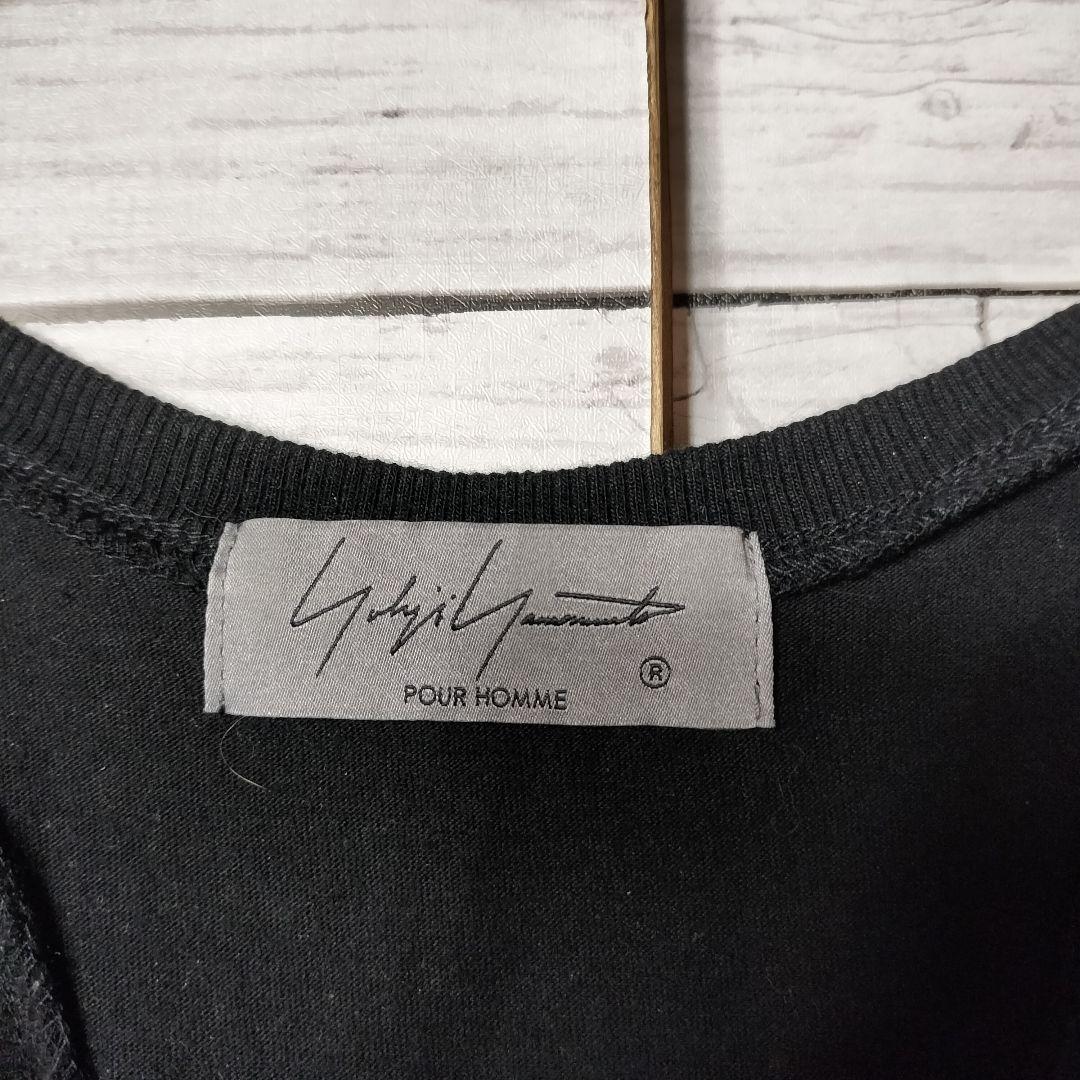 ヨウジヤマモトプールオム ヘンリーネックタンクトップ ノースリーブカットソー 綿