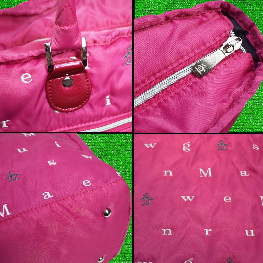 Munsingwear/マンシングウェア 大判トートバッグ【ピンク】新品！