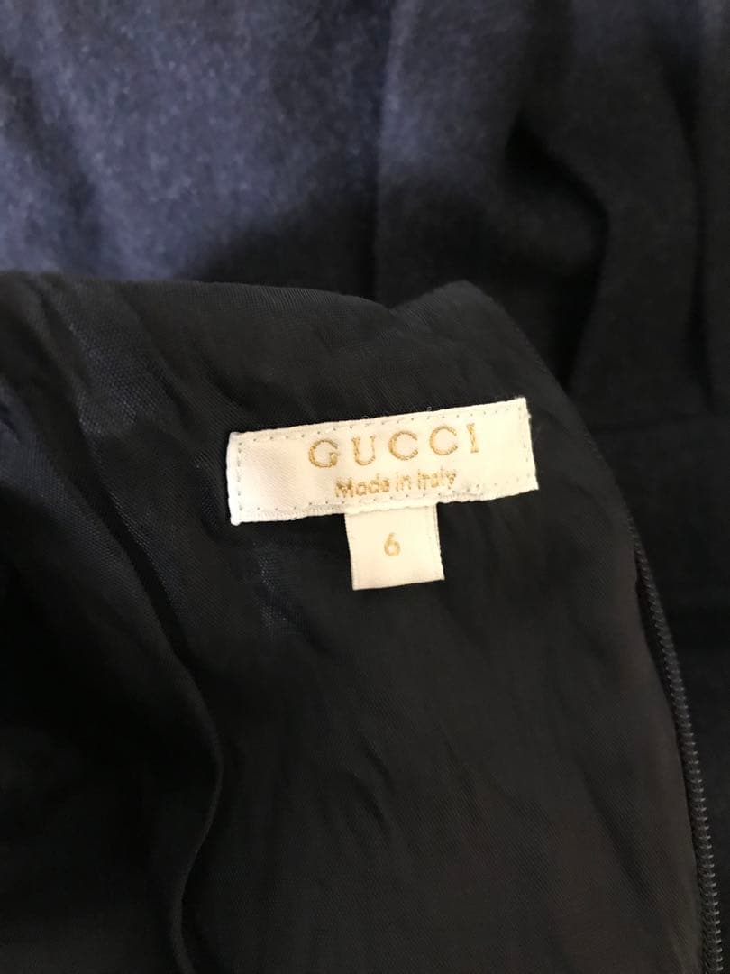 人気商品、GUCCI、ダークネイビー ワンピース 6サイズ