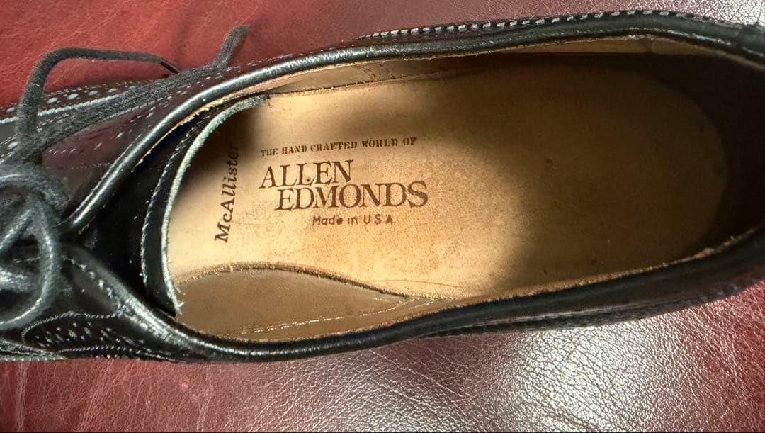 球*腸様 アレンエドモンズフルブローグ9ハーフ