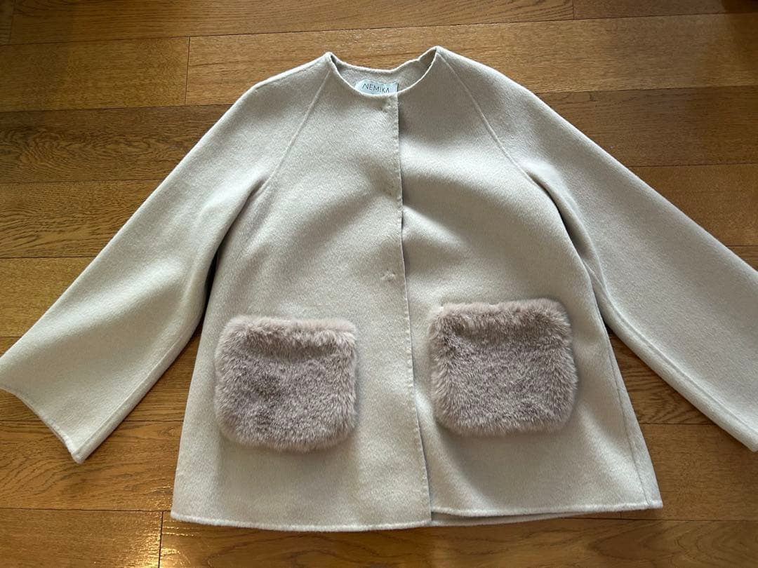 ネミカ　ファーポケット付きコート