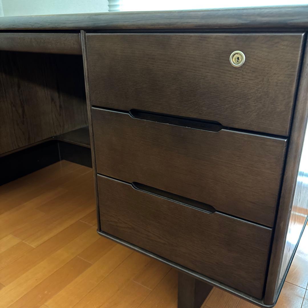 カリモク karimoku コロニアル 両袖机 学習机 書斎机　アンティーク