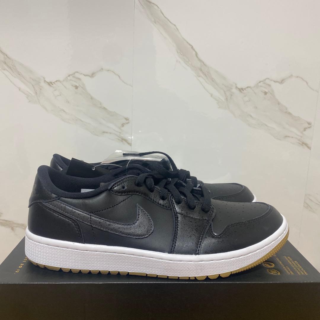シューズ(男性用) nike air jordan 1 low golf black 28.0cm