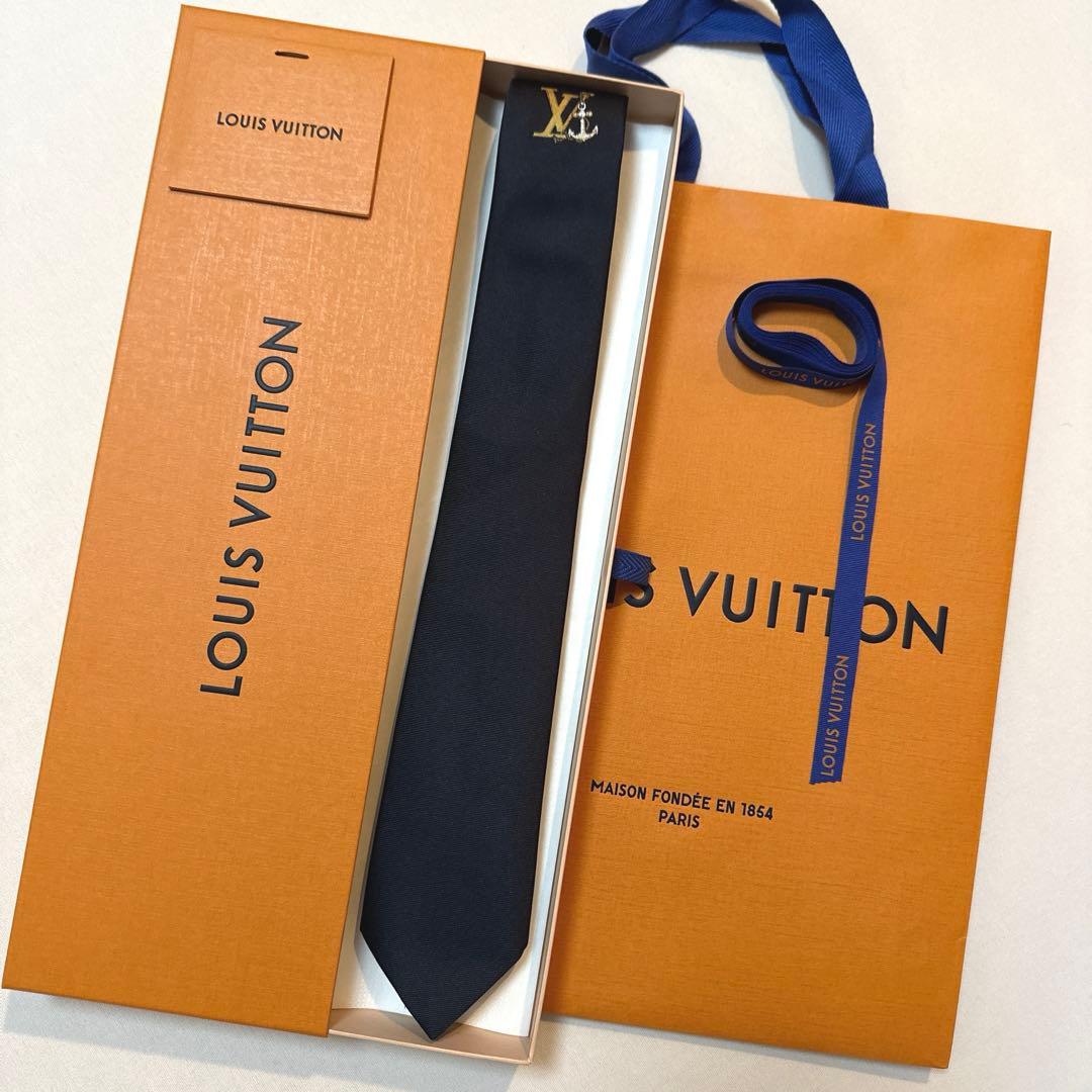 ルイ ヴィトン ネクタイ・LV アンカー 新品 未使用