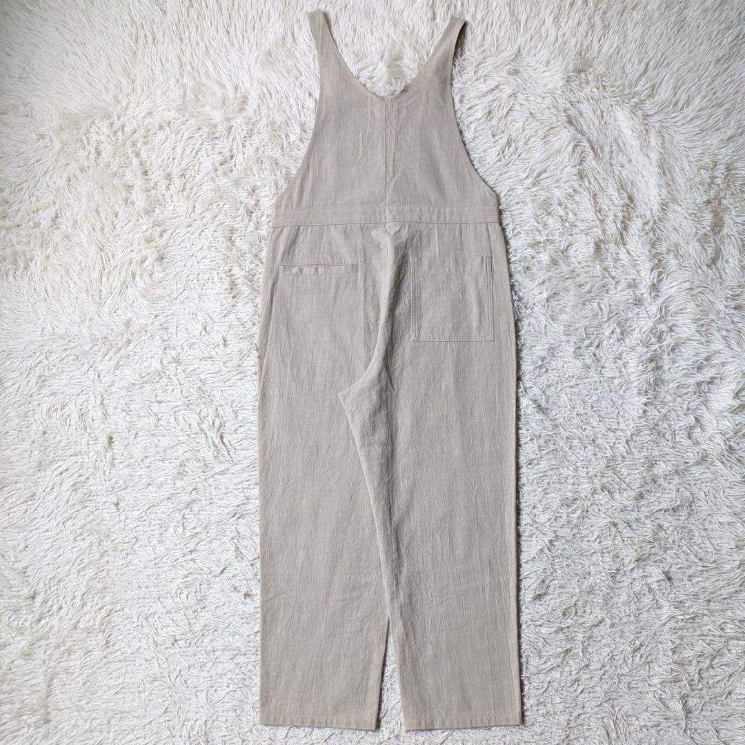 HUIS./遠州織物　509 やわらかシーチングコットンオーバーオール　Free