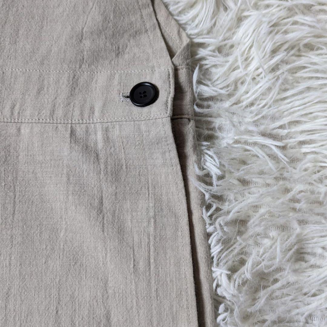 HUIS./遠州織物　509 やわらかシーチングコットンオーバーオール　Free