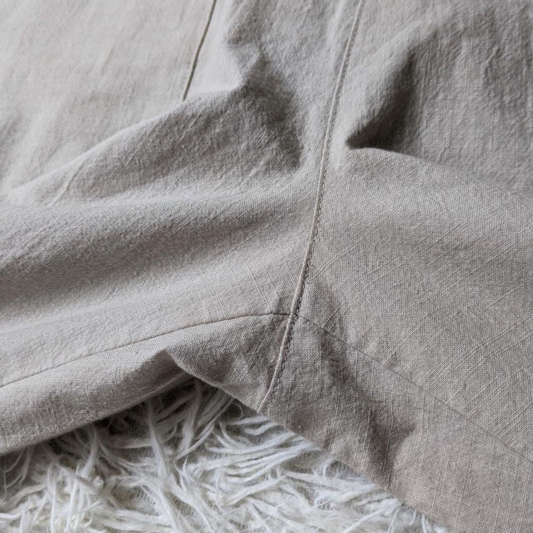 HUIS./遠州織物　509 やわらかシーチングコットンオーバーオール　Free