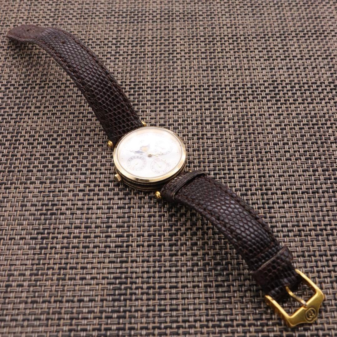 正規品【新品電池】GUCCI ムーンフェイズ/トリプルカレンダー 動作品 希少