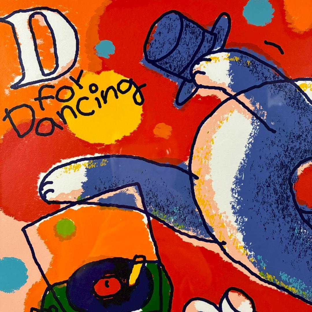 美品 マイケル・ルー「Dフォーダンシング」シルクスクリーン サイン入 猫 ネコ