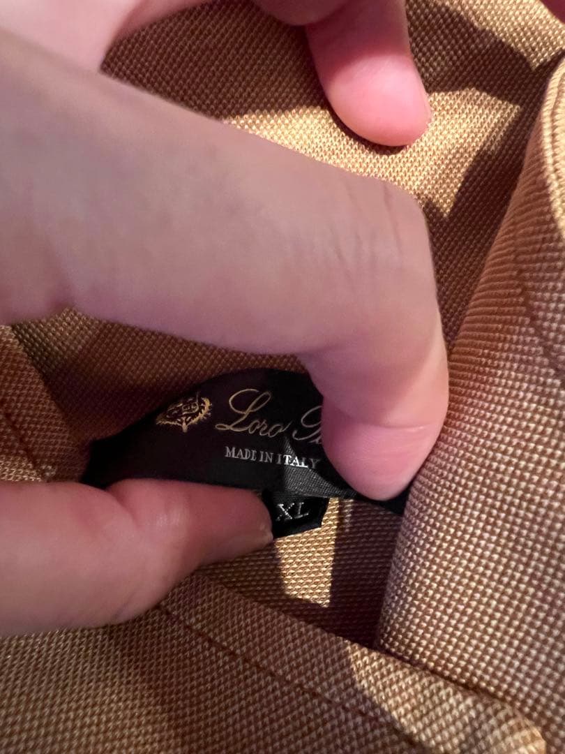 ロロピアーナ　Loro Piana メンズ　XL 赤　超美品　ポロシャツ　半袖