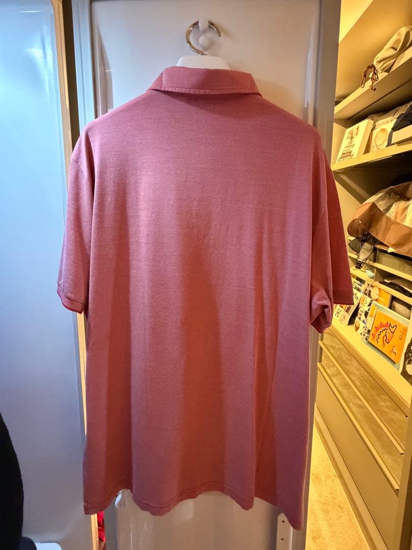 ロロピアーナ　Loro Piana メンズ　XL 赤　超美品　ポロシャツ　半袖