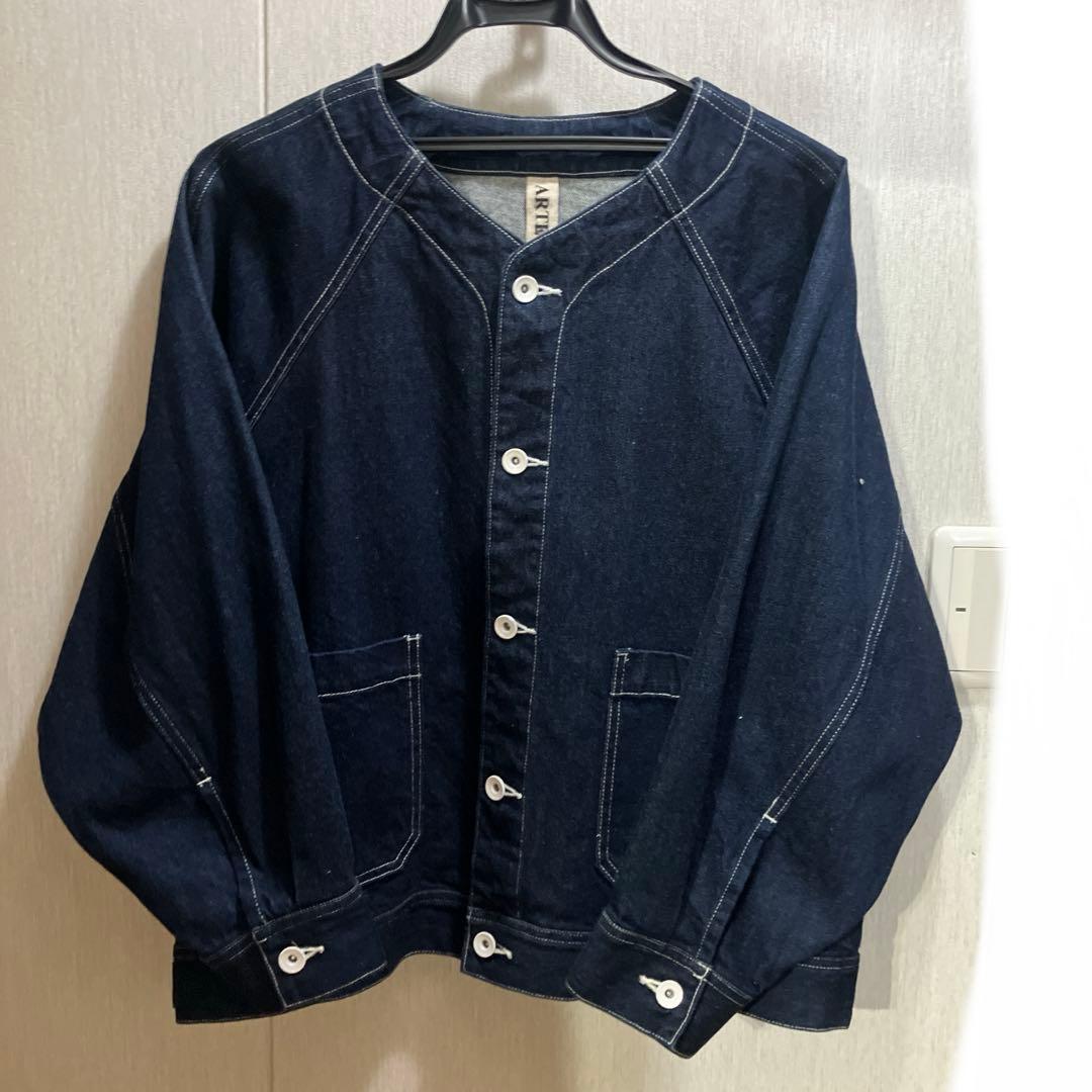 ARTE POVERA ノーカラー デニムジャケット