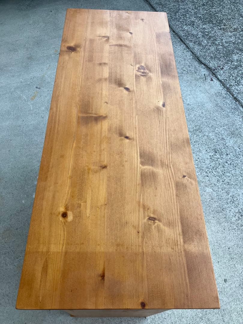 無垢材 カントリー調 キャビネット 収納棚 84cm幅