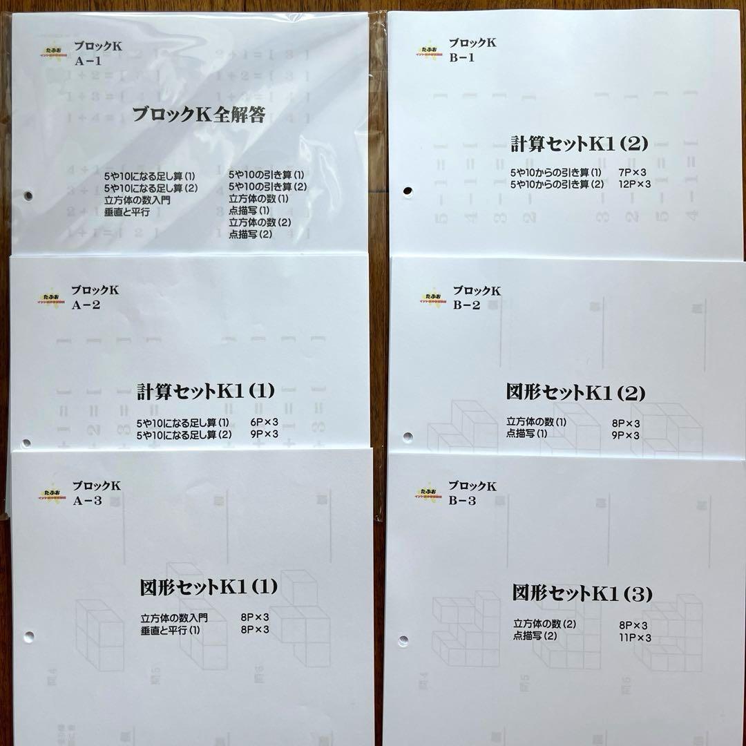 【解答あり】たぶお式プリント　ブロックP＋P補AB＋Qセット、Kセット