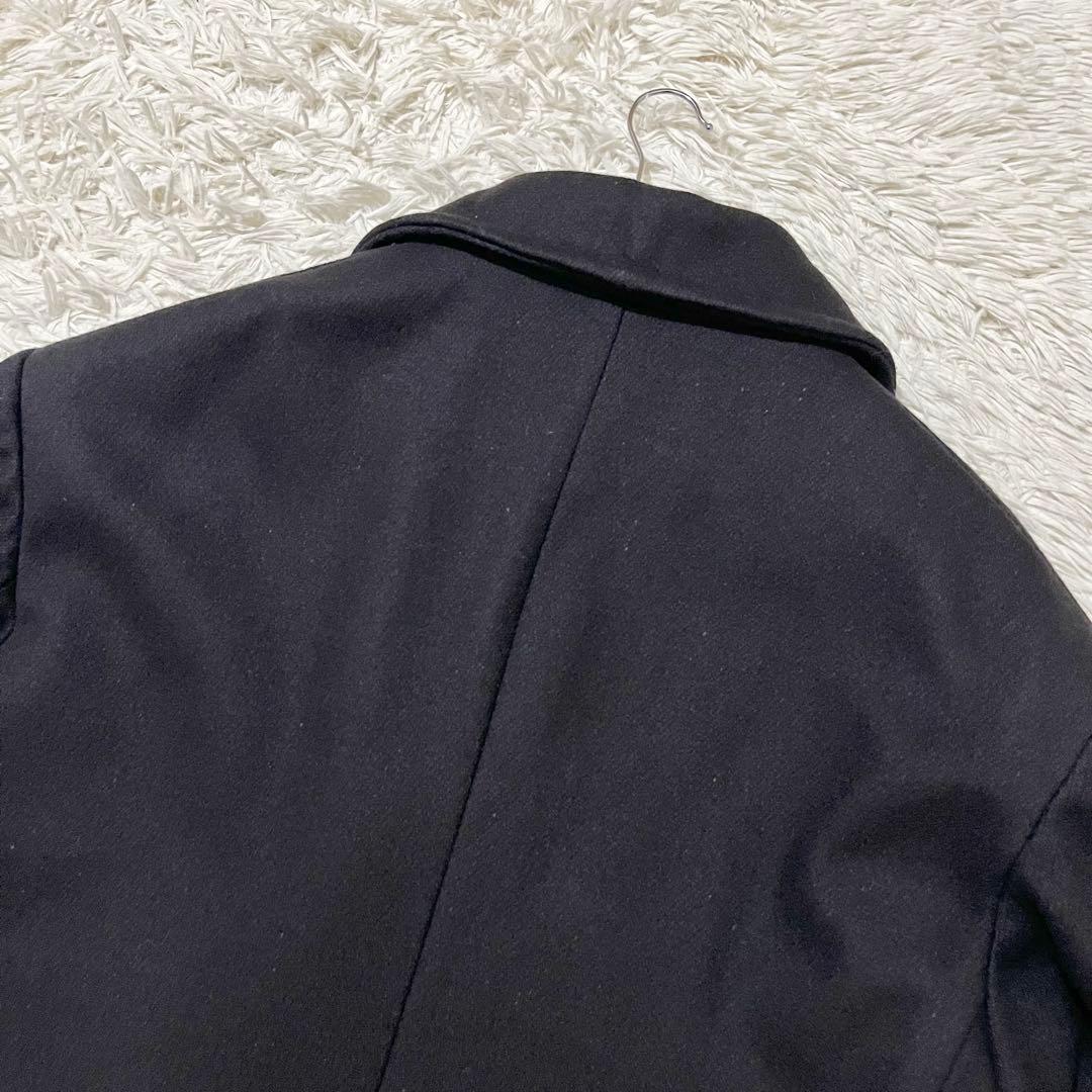 ✨美品✨ポロバイラルフローレン　ピーコート　ウールコート　ダブル　肉厚　黒　Ｌ