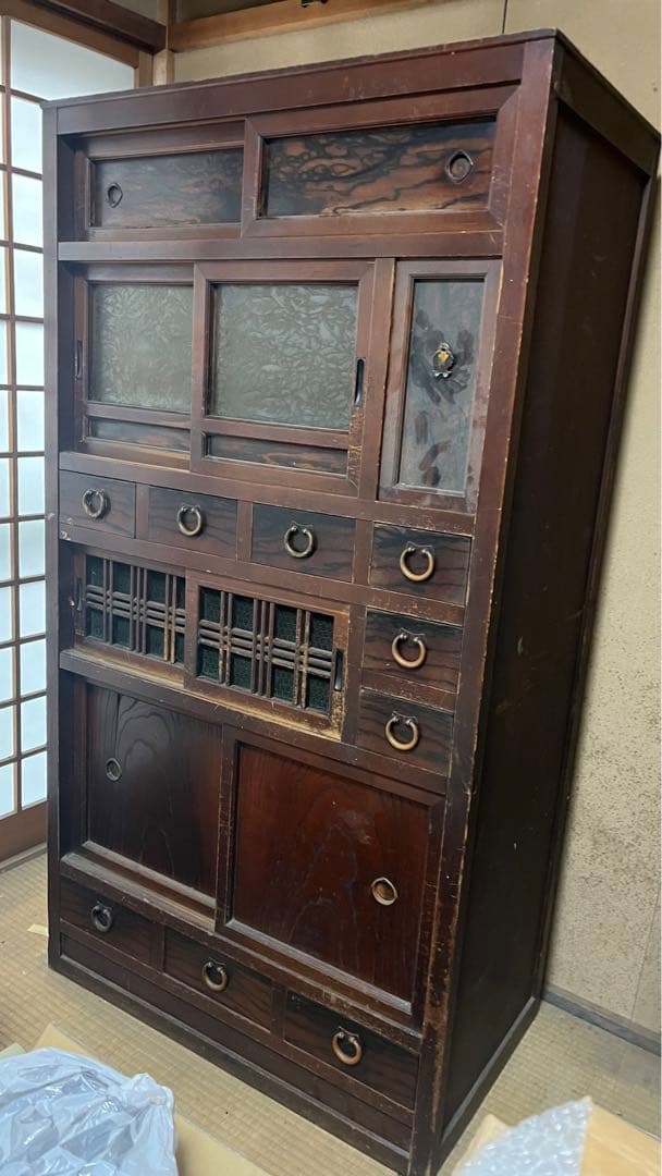 K*ク様 【引き取り限定2】 アンティーク 箪笥 明治大正昭和？ 古い水屋 京町