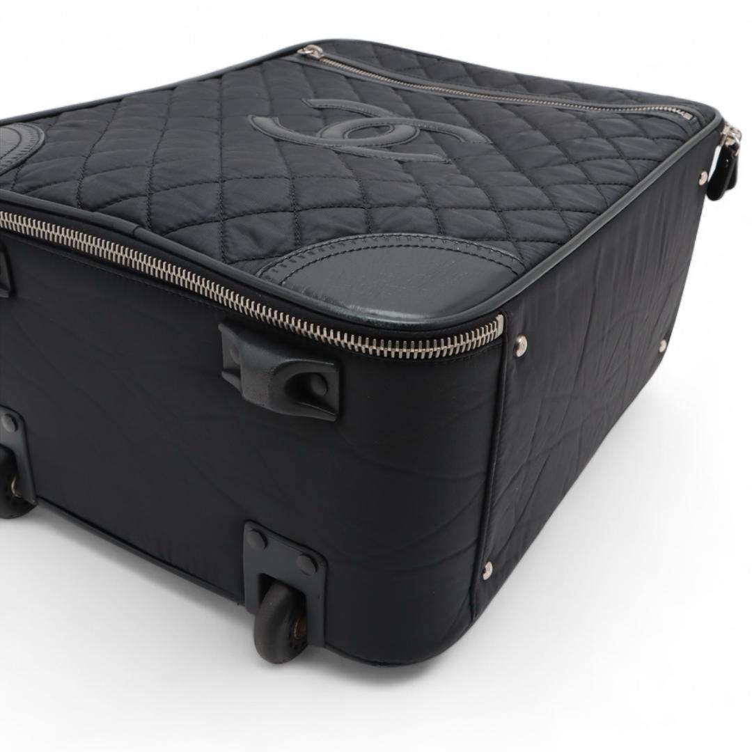 CHANEL 1292 キャリーバッグ マトラッセ ココマーク ブラック