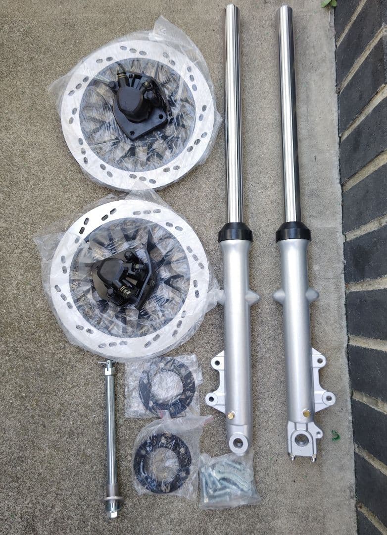 GS400 GSX250E GSX400E ザリ ゴキ ダブルディスクキット