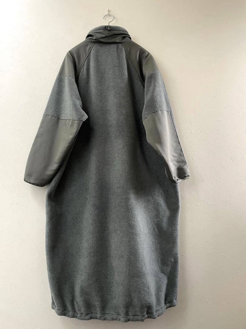 HYKE ハイク　フリースコート　ロング　美品　オリーブ