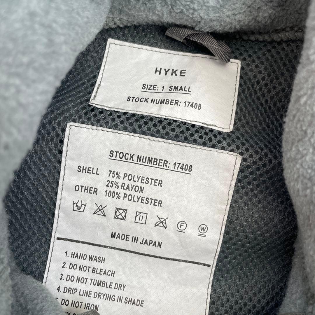 HYKE ハイク　フリースコート　ロング　美品　オリーブ