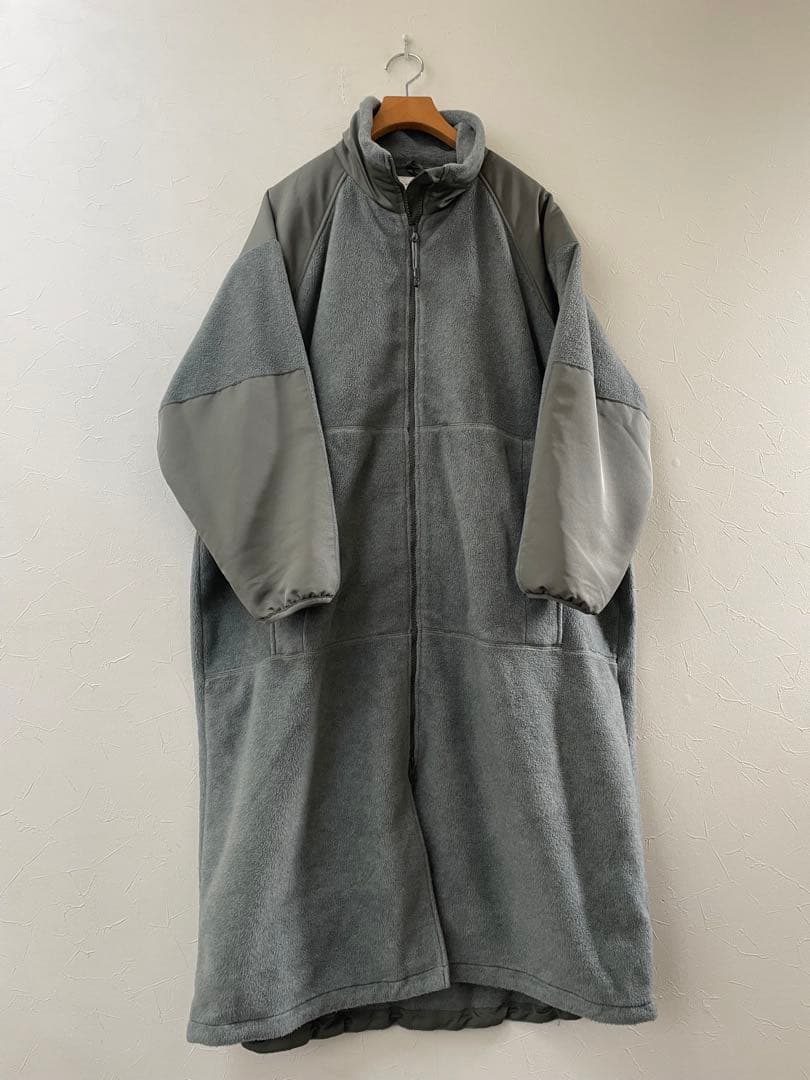 HYKE ハイク　フリースコート　ロング　美品　オリーブ