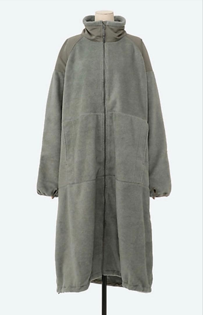 HYKE ハイク　フリースコート　ロング　美品　オリーブ