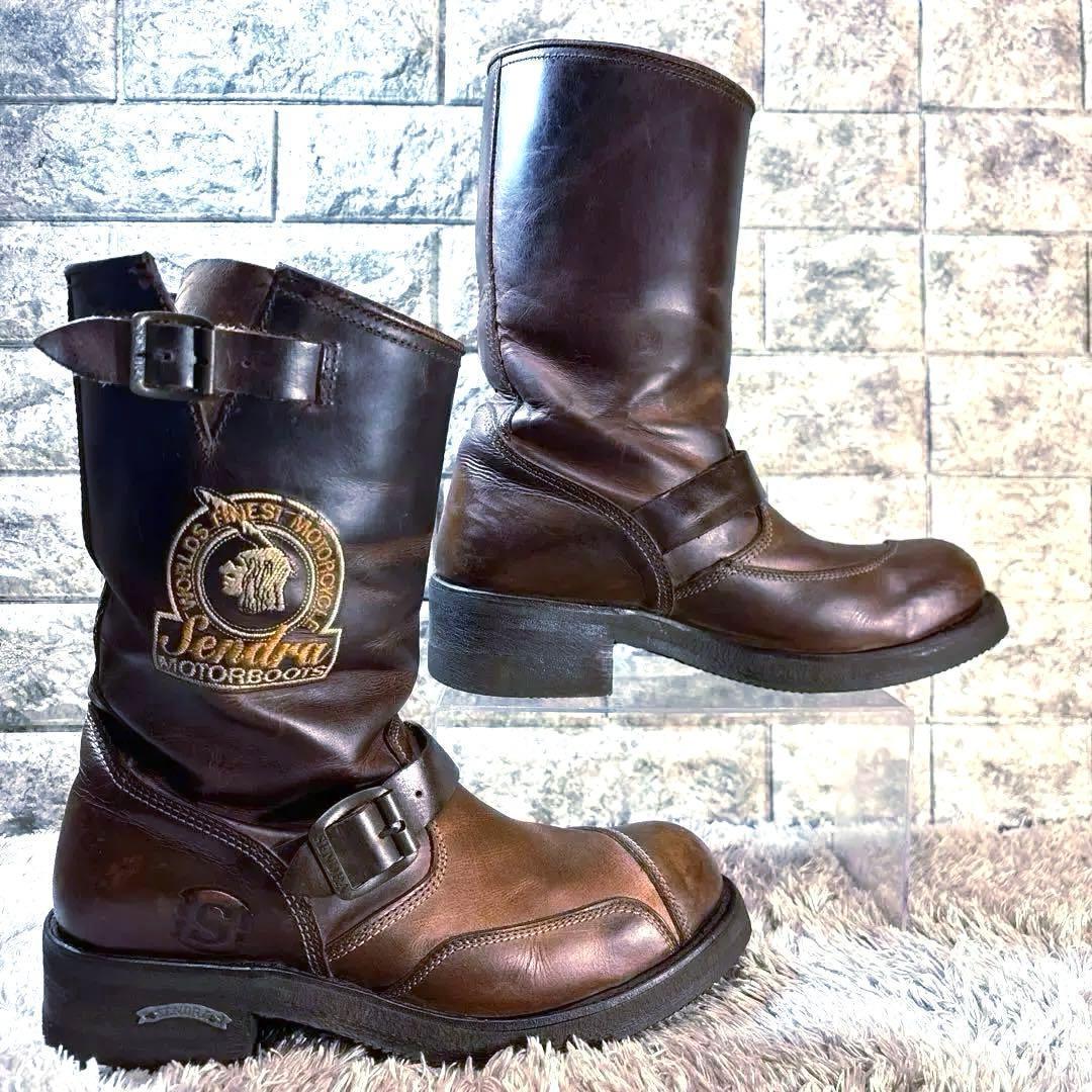 美品❣️SENDRA センドラ モーターサイクルブーツ エンジニア スチールトゥ