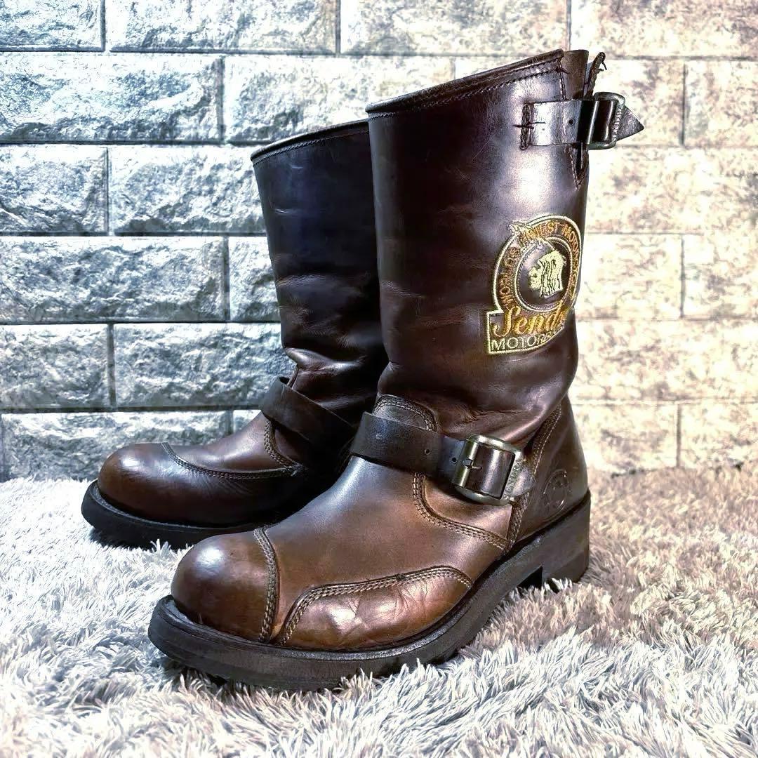 美品❣️SENDRA センドラ モーターサイクルブーツ エンジニア スチールトゥ