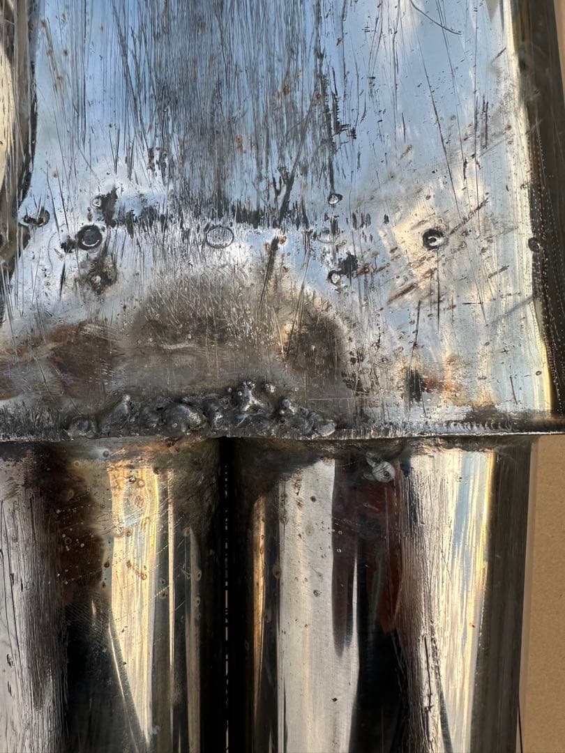 100系マーク 2ワンオフマフラーデュアル跳ね上げ101パイ