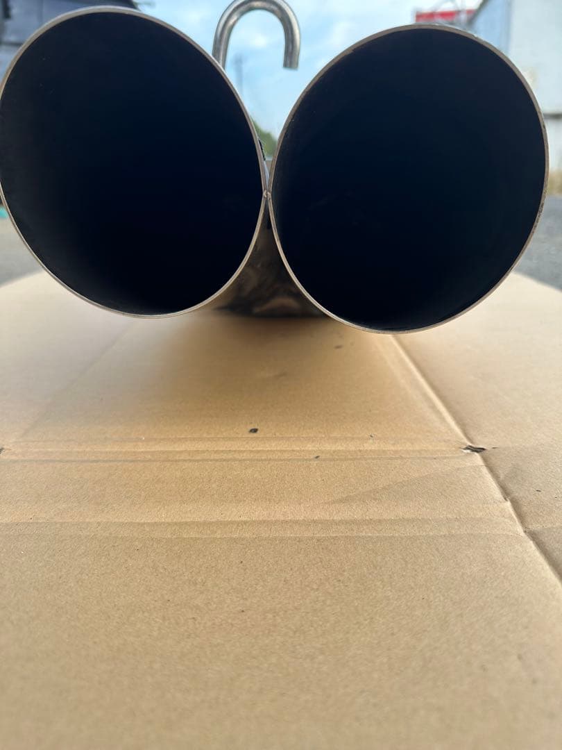 100系マーク 2ワンオフマフラーデュアル跳ね上げ101パイ