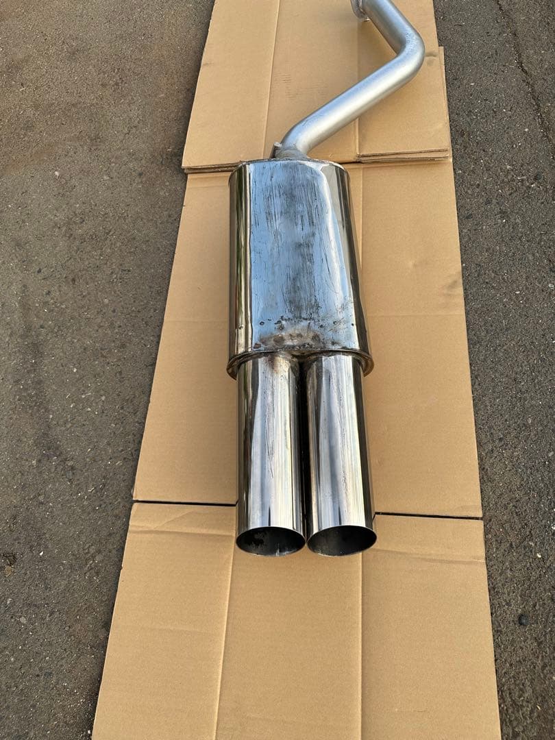 100系マーク 2ワンオフマフラーデュアル跳ね上げ101パイ