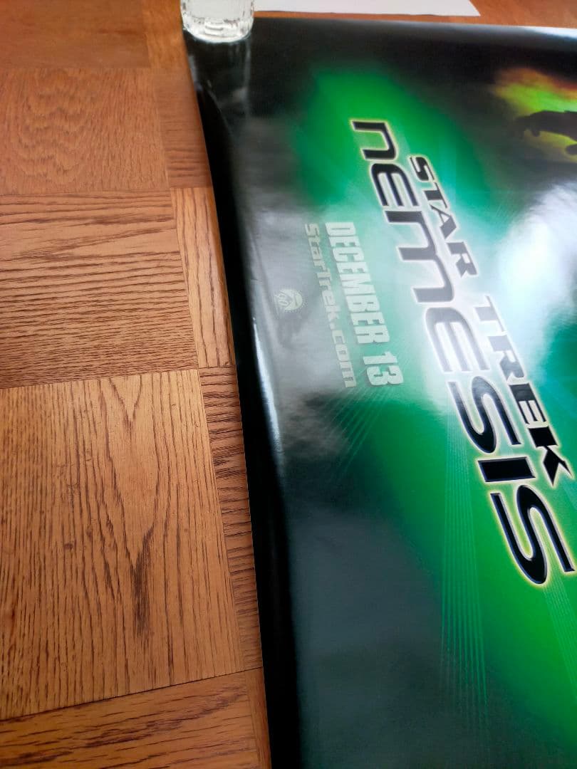 値下☆断捨離☆激レア☆スタートレック☆ネメシス☆特殊反転両面印刷☆ポスター