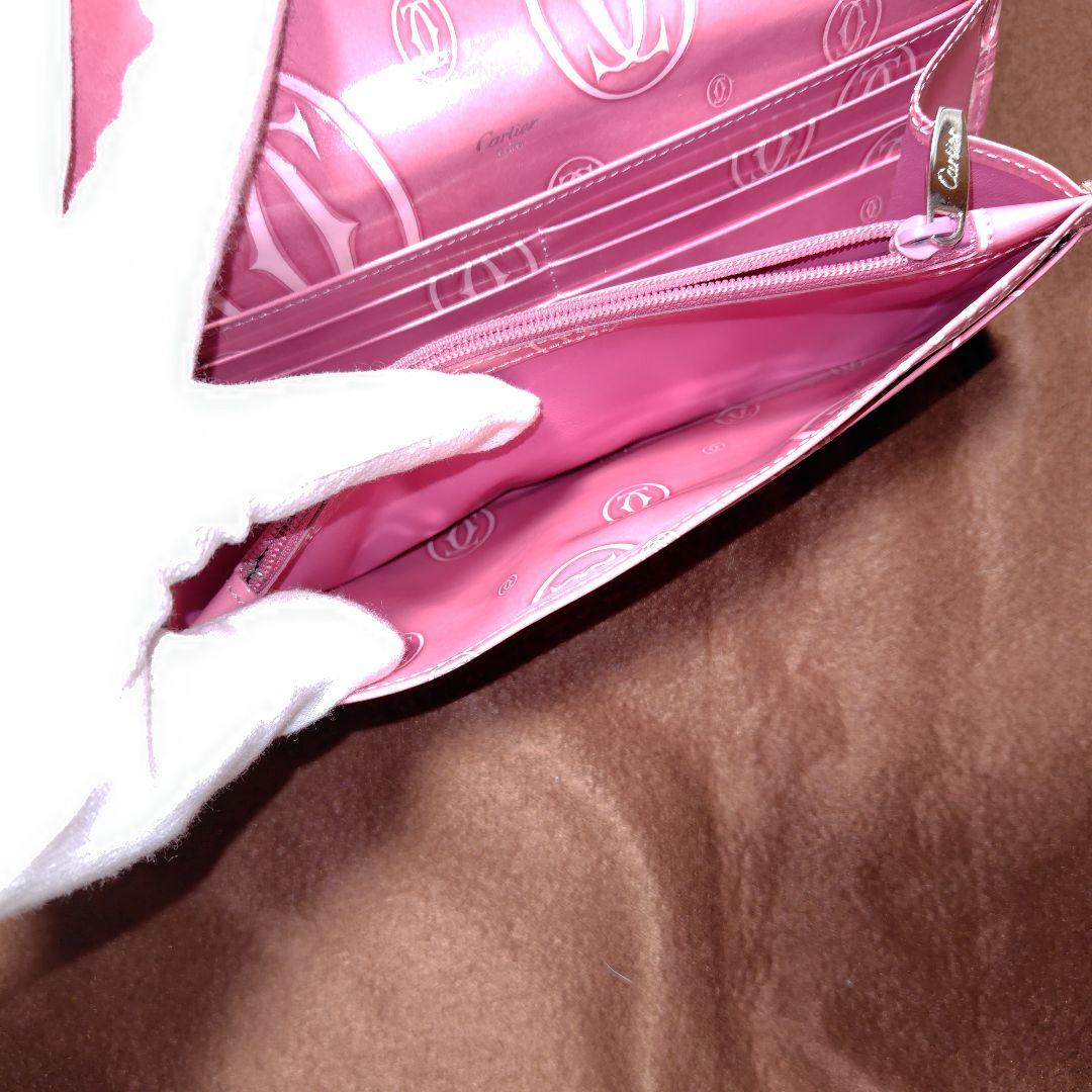 カルティエ Cartier ピンク 長財布　ハッピーバースデー