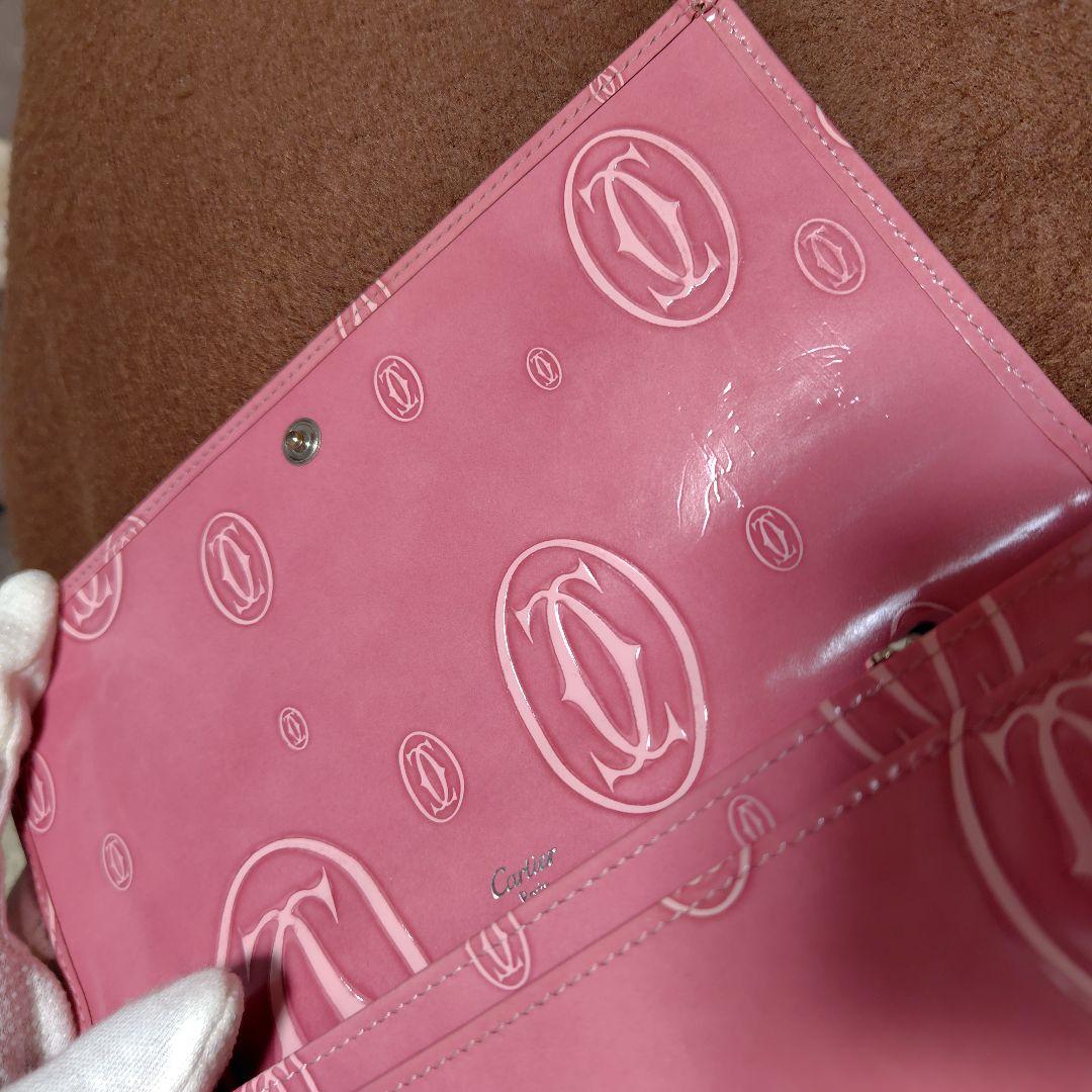 カルティエ Cartier ピンク 長財布　ハッピーバースデー