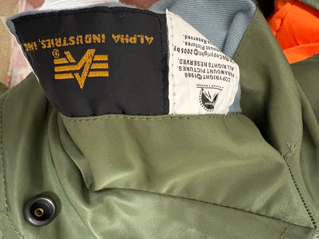 k*i様 5000着限定発売ALPHA MA-1 TOP GUN セージグリーン