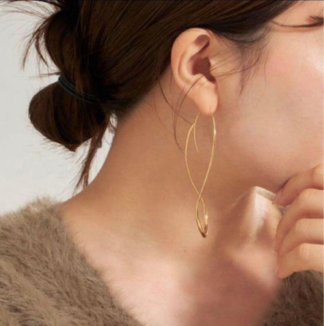 BAR Jewellery DRIFT ドロップピアス　ゴールド　ドリフトピアス