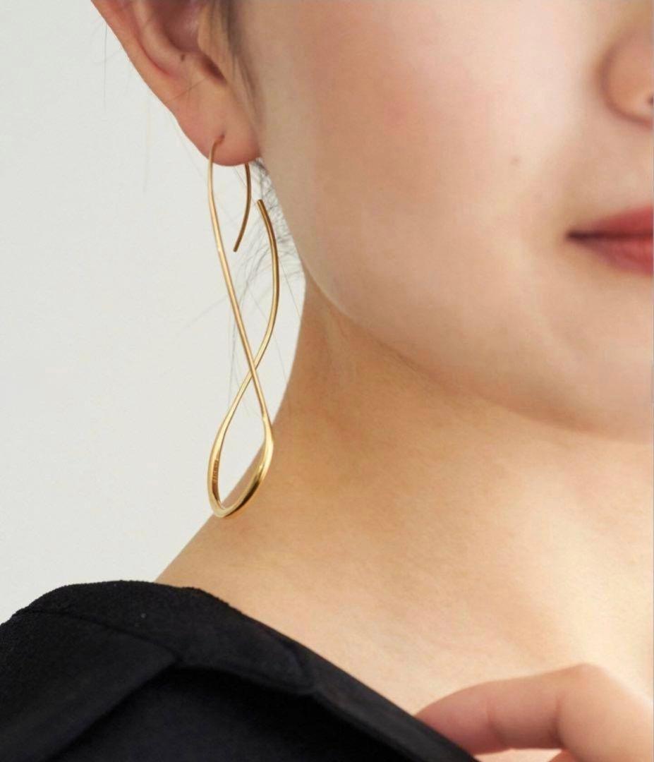 BAR Jewellery DRIFT ドロップピアス　ゴールド　ドリフトピアス