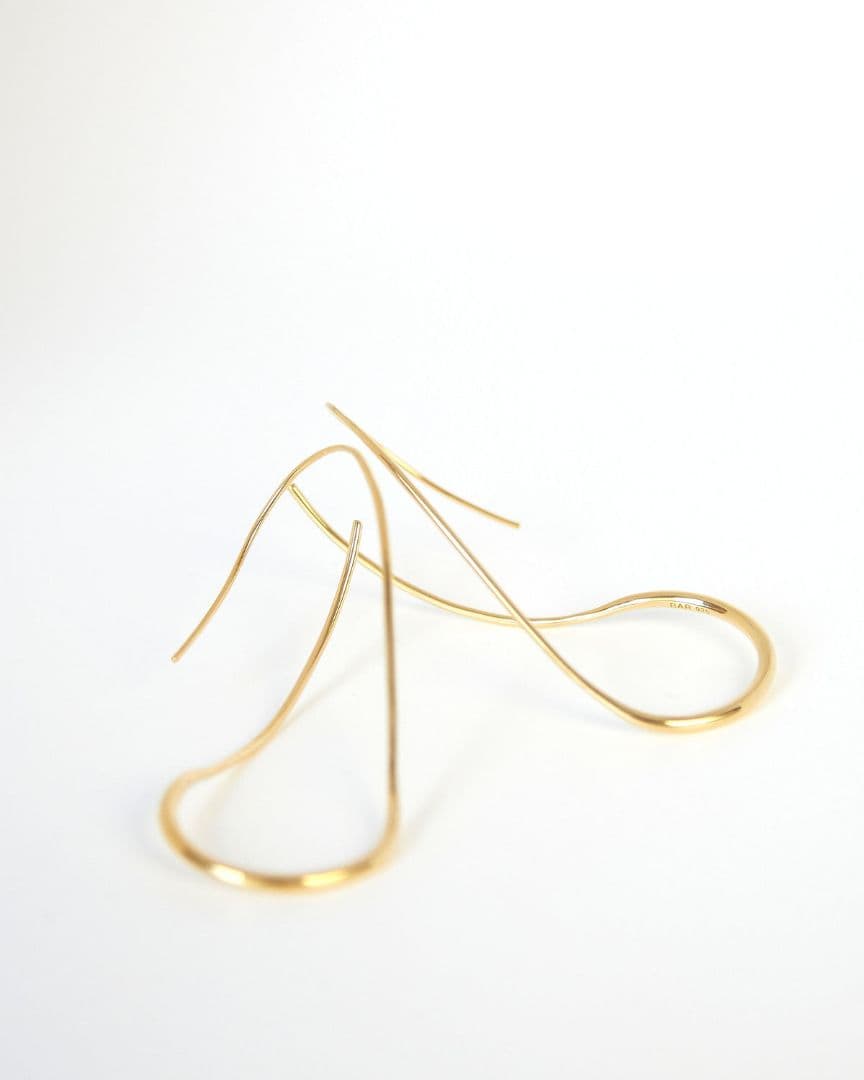 BAR Jewellery DRIFT ドロップピアス　ゴールド　ドリフトピアス