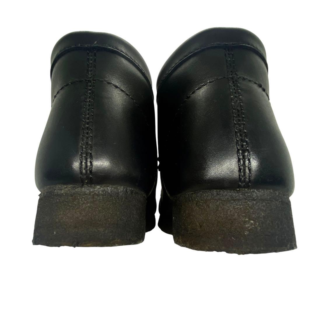 【美品】 Clarks クラークス　ワラビー 26.5cm モカシン 黒 レザー