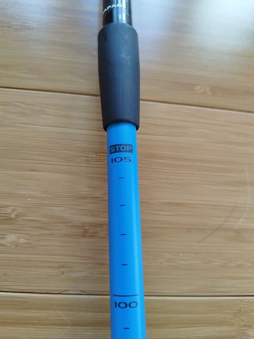 ELAN スキー板 130cm、ストック付