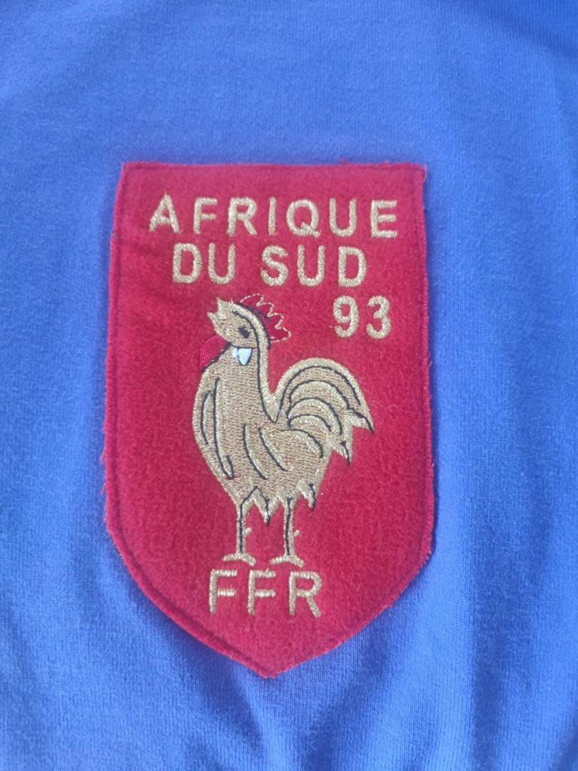 ラグビー フランス代表のジャージ　1993年南アフリカ遠征の実使用