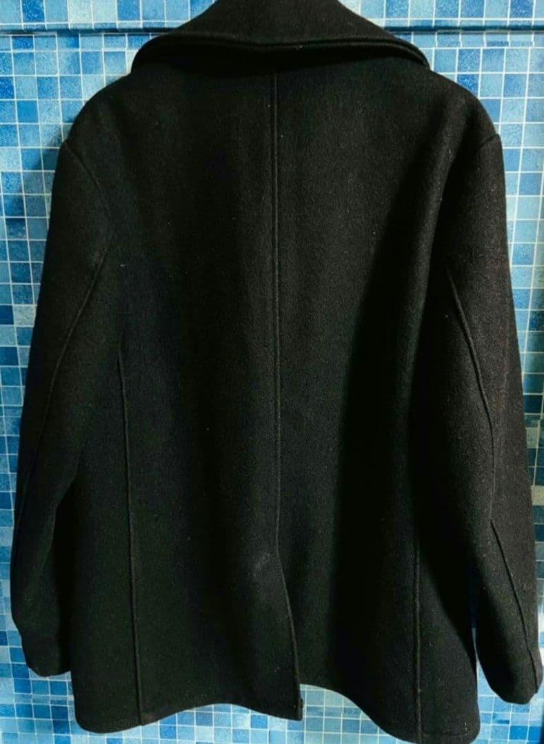 【 黒 40 Lサイズ USA製】完売レア Schott マリンコート ショット