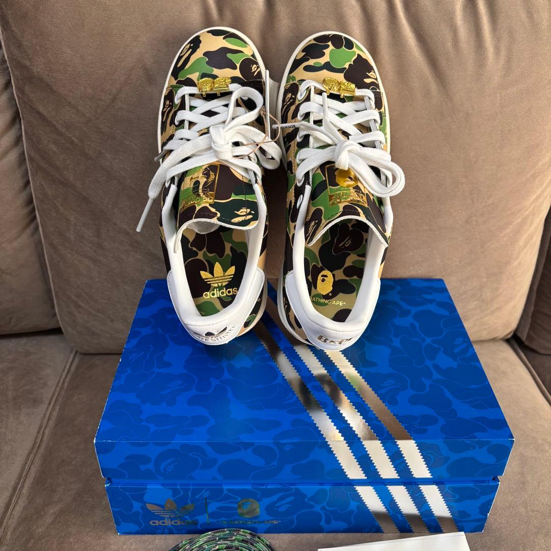 新品 A BATHING APE adidas STAN SMITH 23.0
