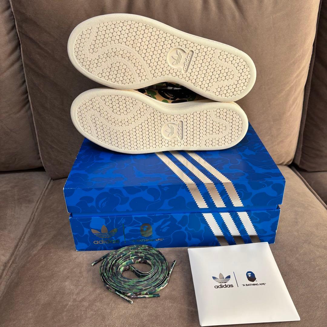 新品 A BATHING APE adidas STAN SMITH 23.0