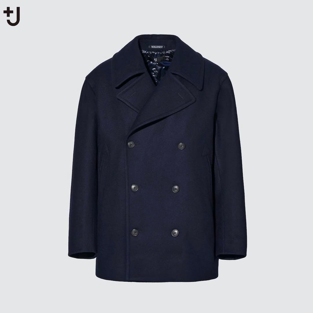 未使用級 ユニクロ +J ジルサンダー コラボ ピーコート M ネイビー