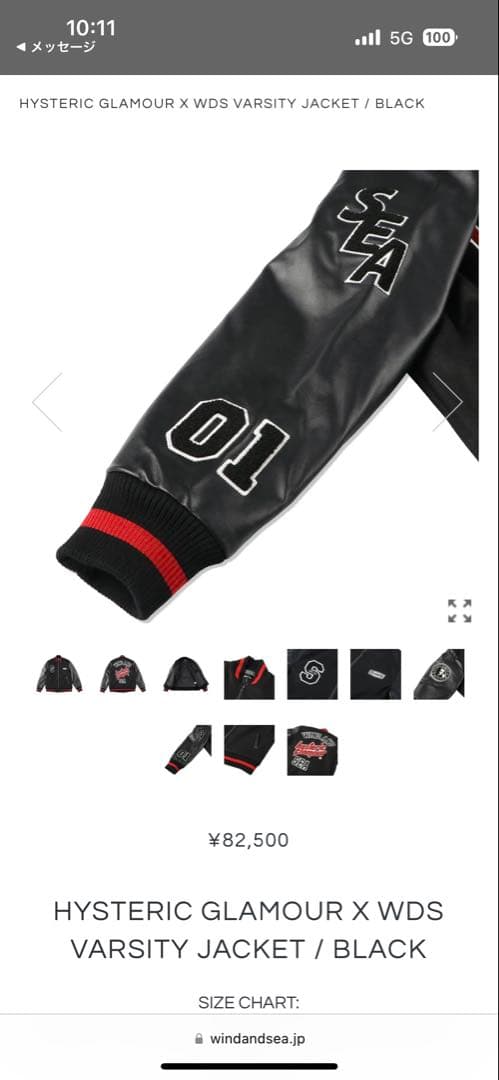 windandsea hysteric Glamour コラボスタジャン