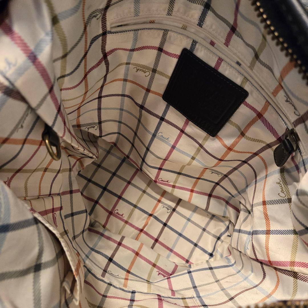 COACH オールド コーチ　ダッフル　ショルダーバッグ　バケツ型　レザー　黒