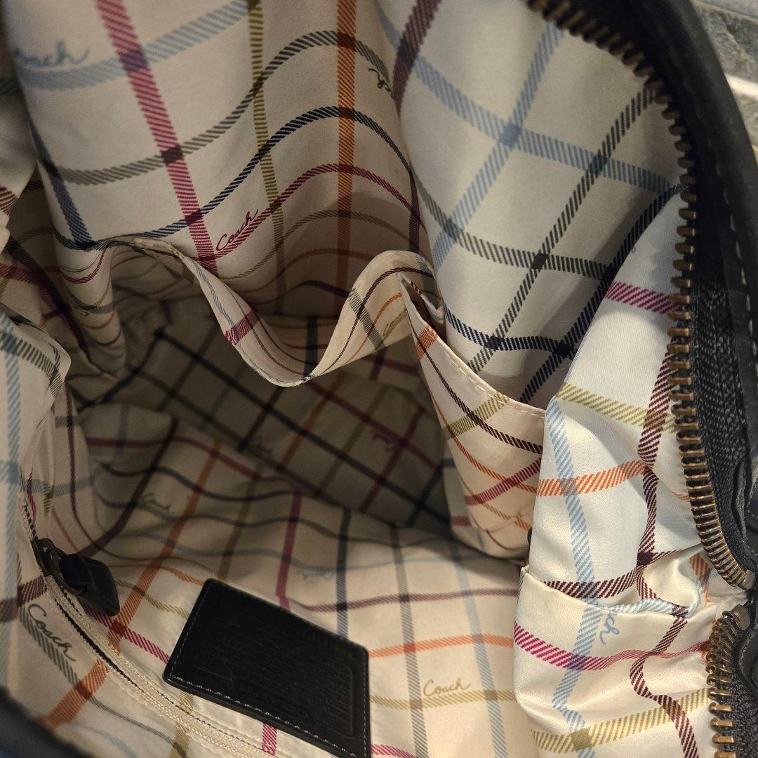 COACH オールド コーチ　ダッフル　ショルダーバッグ　バケツ型　レザー　黒